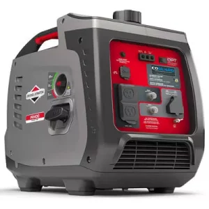 briggs stratton p2400 powersmart series inverter generator with quiet power technology and co guard, 2400 starting watts 1800 running watts