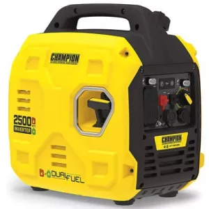 champion power equipment 200961 2500-watt dual fuel portable inverter generator ultralight