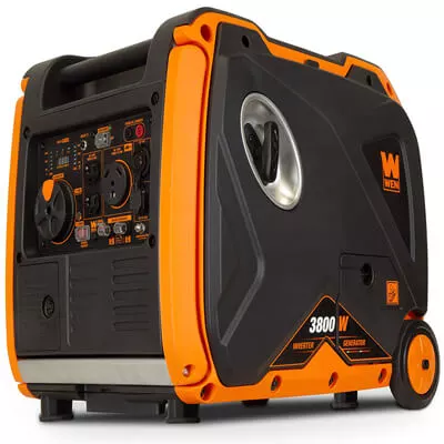 CARB Compliant Eco-Mode Feature Hudson Motors 3300-Watt Super Quiet Portable Inverter Generator Ultra Lightweight for Backup Home Use & Camping Gas Powered